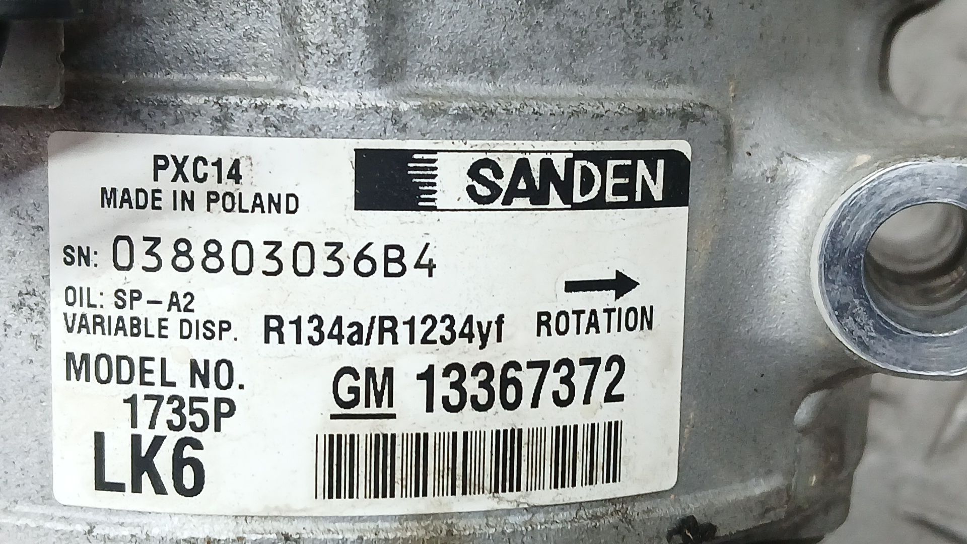 Compresor Aire Acondicionado para Opel Astra K (B16)