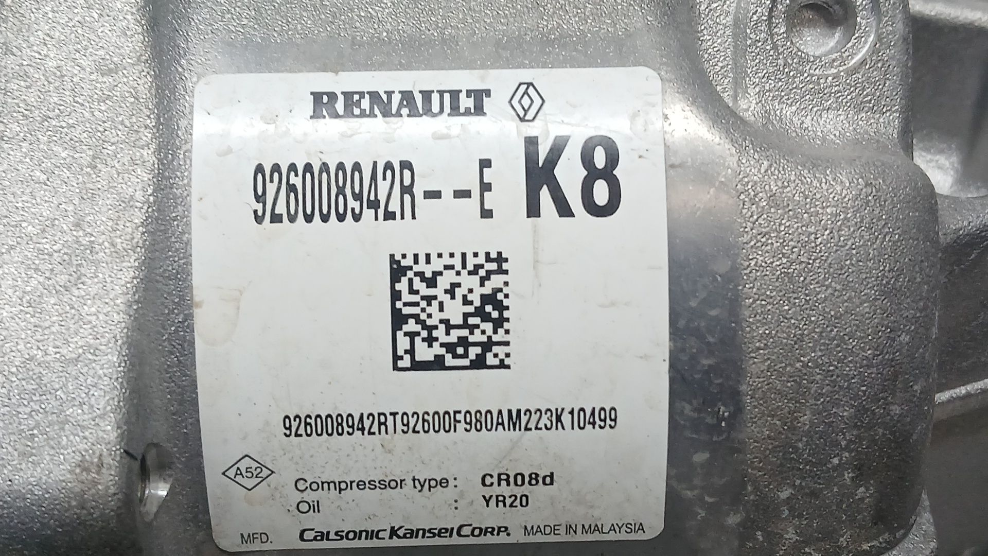 Compresor Aire Acondicionado para Renault Express Furgoneta/Monovolumen
