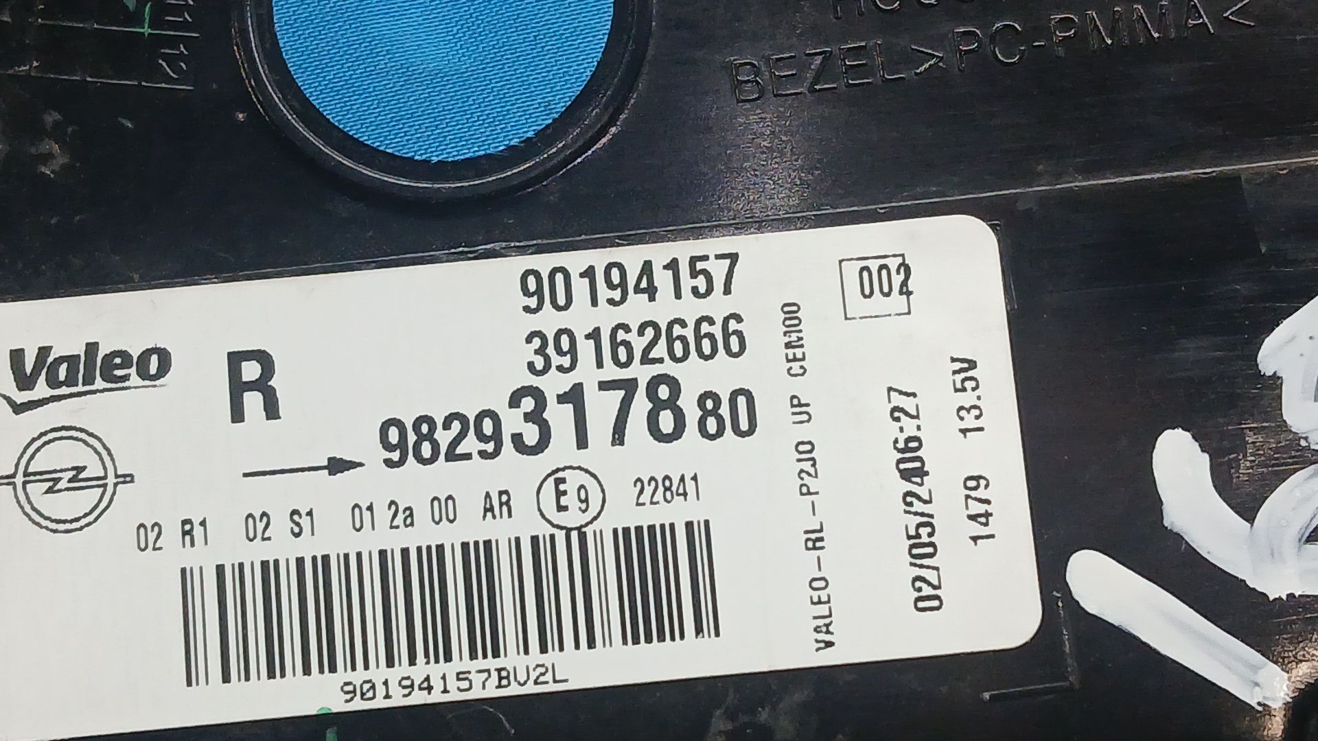 Piloto Trasero Derecho Exterior para Opel Corsa F (P2Jo)