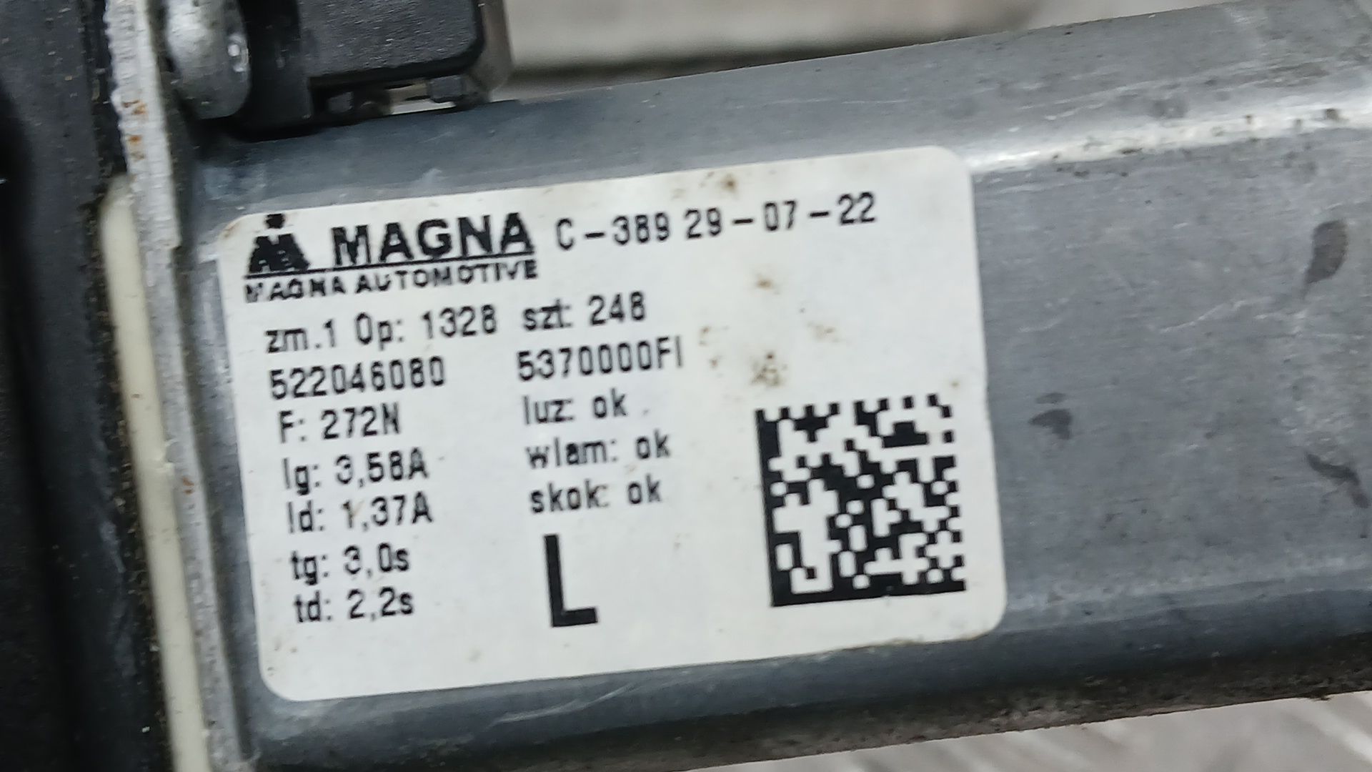Elevalunas Delantero Izquierdo para Fiat 500 (312_)