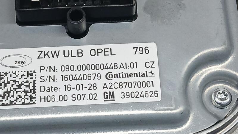 Centralita Faro para Opel Astra K (B16)