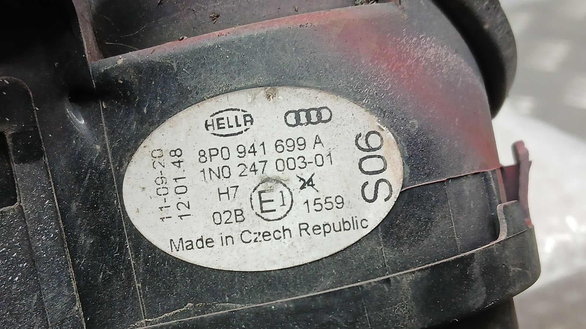 Faro Antiniebla Izquierdo para Audi A3 (8P1)