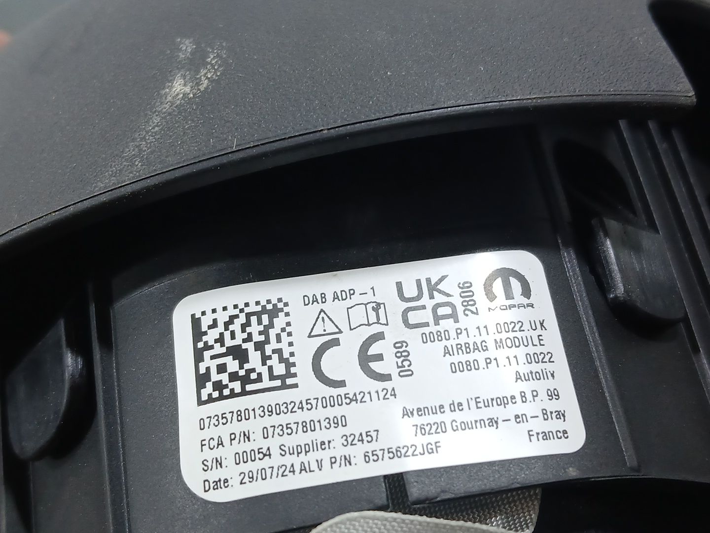 Kit Airbag para Jeep Avenger (J2)