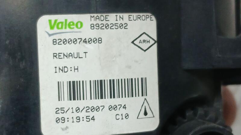 Faro Antiniebla Derecho para Renault Laguna Iii (Bt0/1)