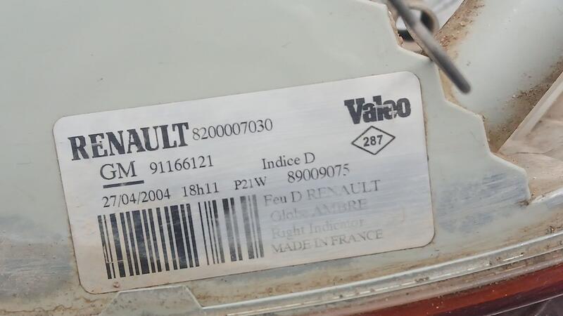 Piloto Delantero Derecho para Renault Trafic Caja Cerrada (Ab 4.01)