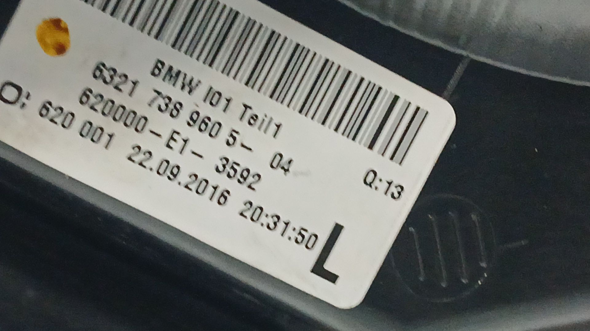 Piloto Trasero Izquierdo para Bmw I3 (I01)