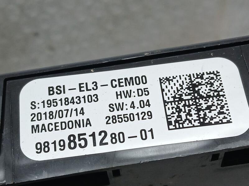 Caja Reles / Fusibles para Peugeot 308 Sw