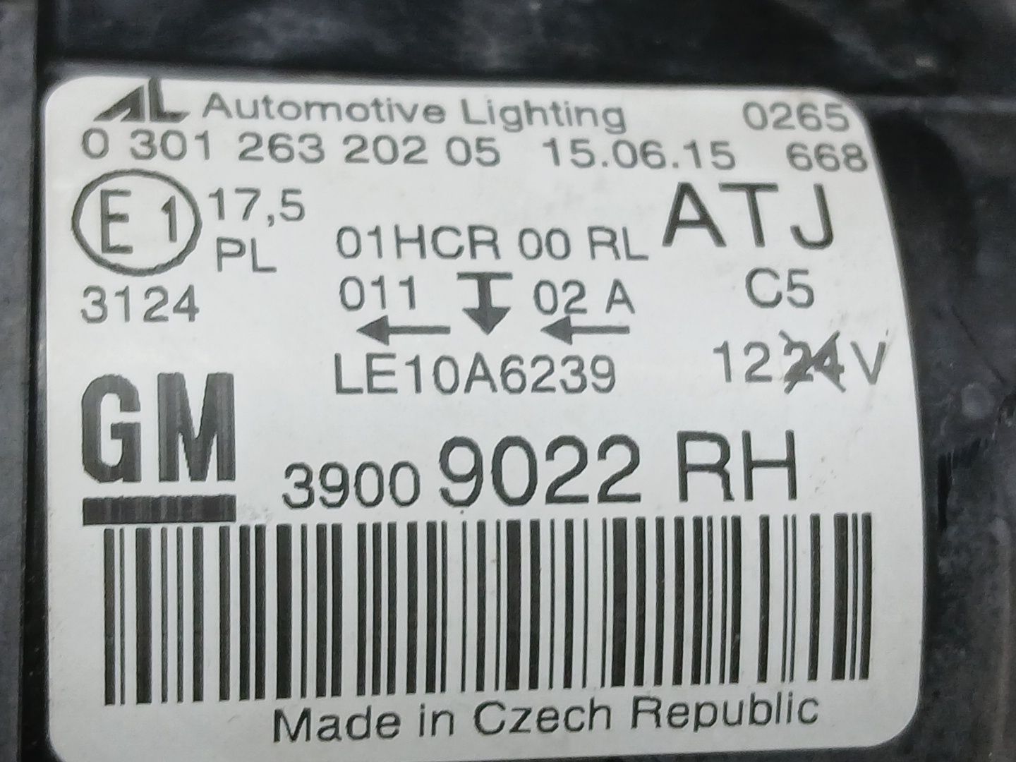 Faro Derecho para Opel Zafira Tourer C (P12)
