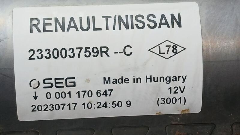 Motor Arranque para Renault Kangoo Iii Furgoneta/Monovolumen