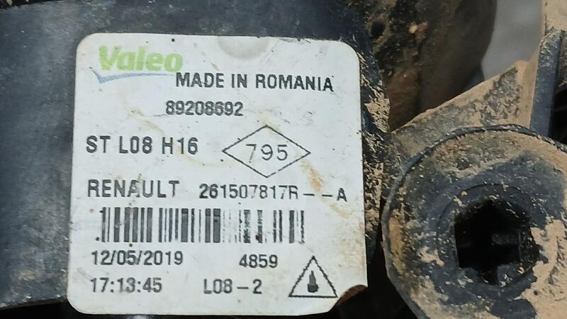 Faro Antiniebla Izquierdo para Dacia Dokker Furgoneta/Monovolumen
