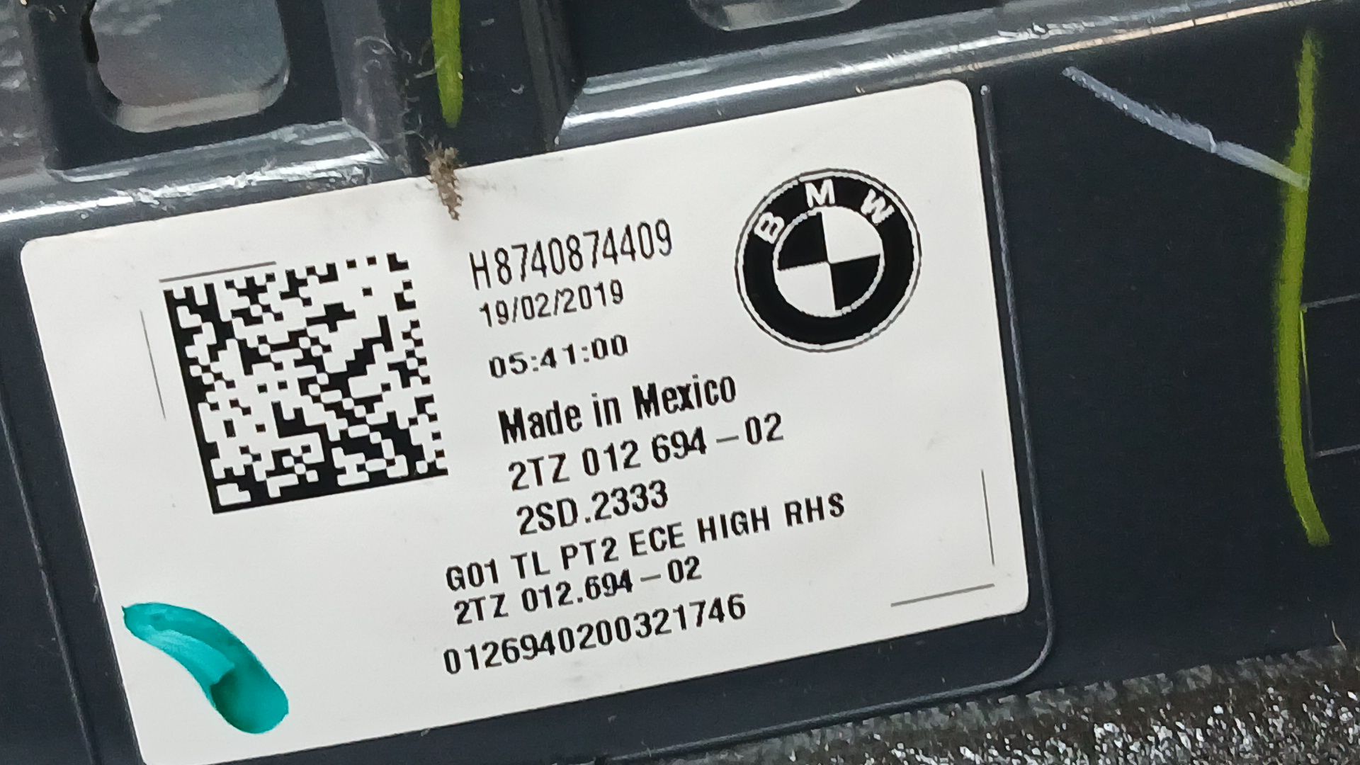 Piloto Trasero Derecho Interior para Bmw X3 (G01, F97, G08)