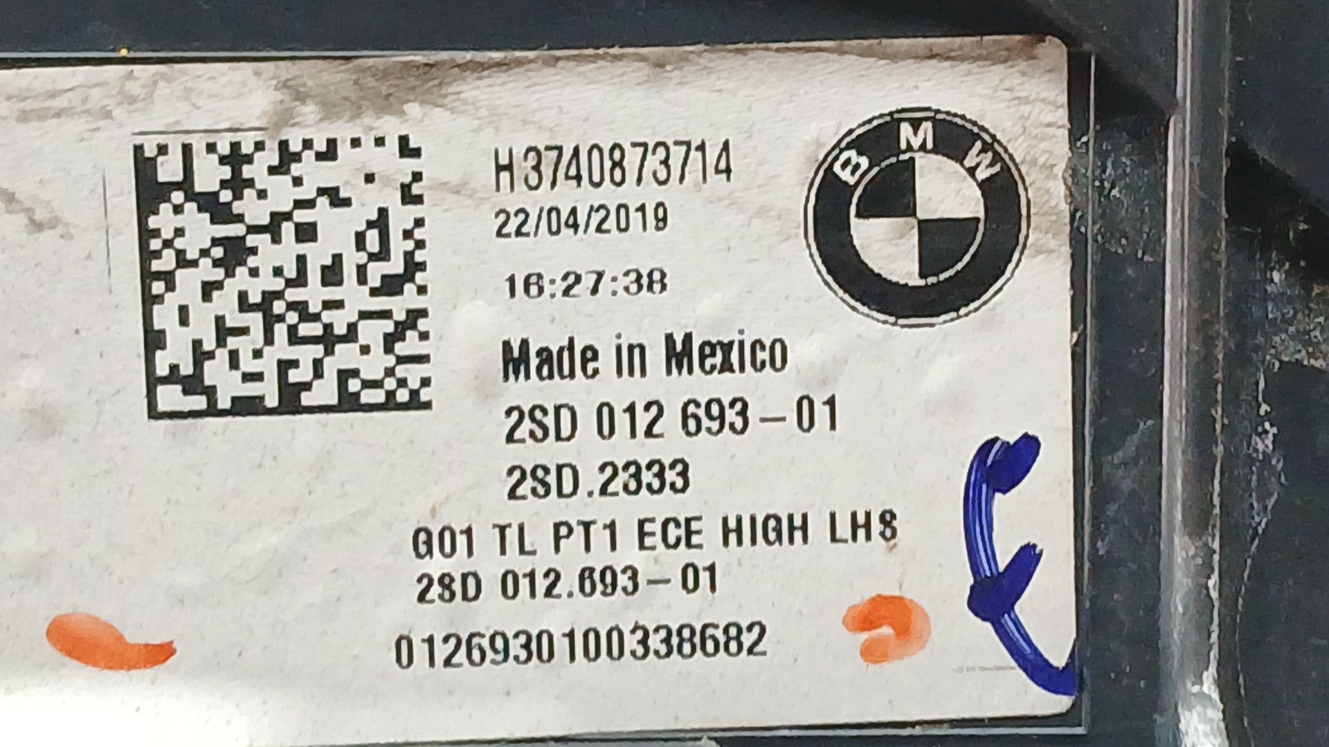 Piloto Trasero Izquierdo Exterior para Bmw X3 (G01, F97, G08)