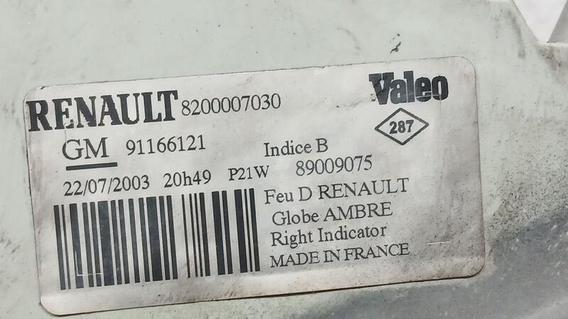 Piloto Delantero Derecho para Renault Trafic Ii Furgoneta (Fl)