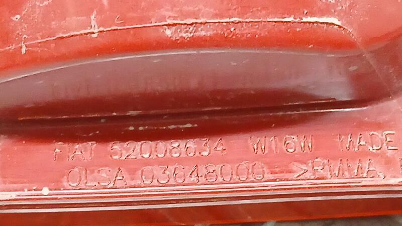 Piloto Trasero Derecho Paragolpes para Fiat 500 (312_)