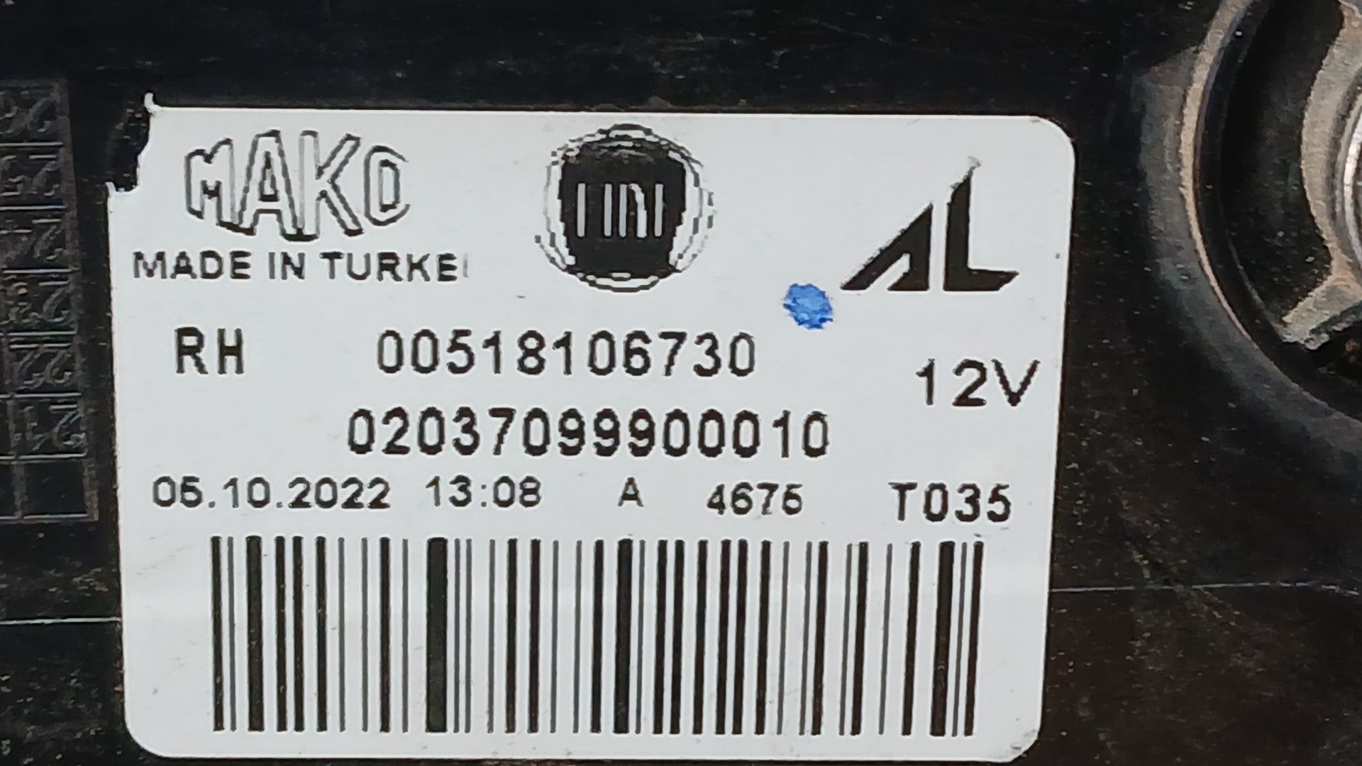 Piloto Trasero Derecho para Fiat Doblo Caja/Chasis (263_)
