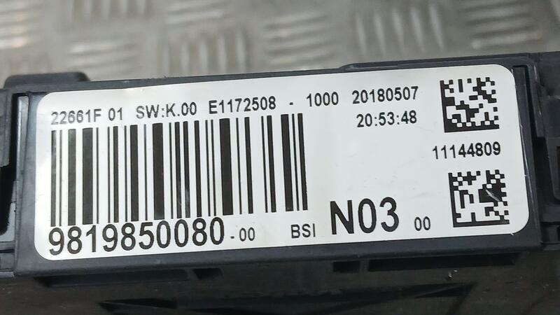 Caja Reles / Fusibles para Peugeot 2008 I (Cu_)
