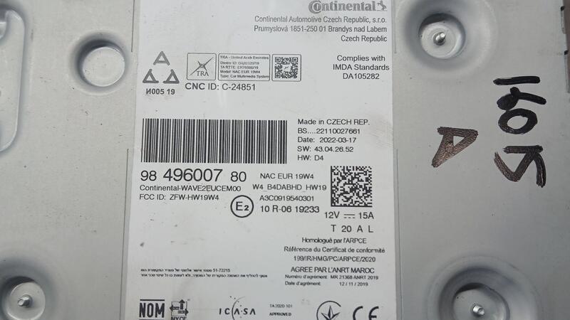 Sistema Audio / Radio para Peugeot 5008