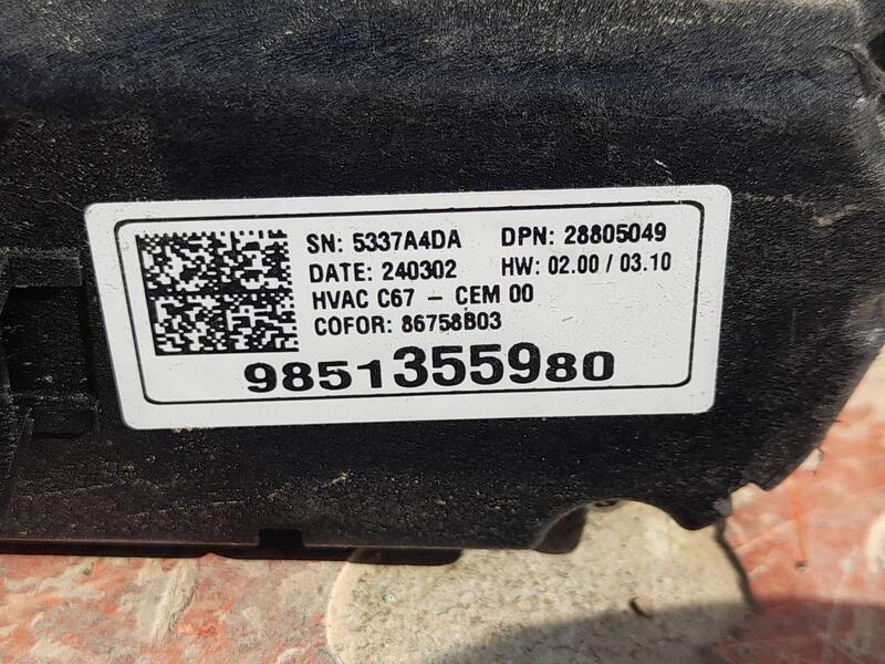 Mando Calefaccion / Aire Acondicionado para Opel Corsa F (P2Jo)