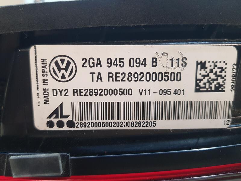 Piloto Trasero Derecho Interior para Volkswagen T-Roc (A11, D11)