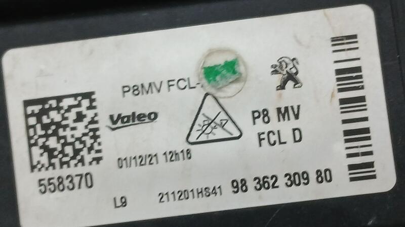 Piloto Delantero Derecho para Peugeot 3008 Ii Suv (Mc_, Mr_, Mj_, M4_)