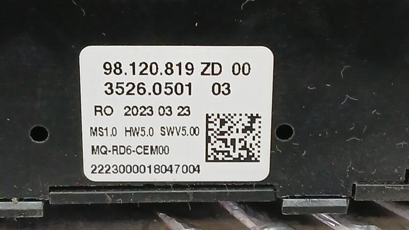 Mando Radio para Opel Vivaro C Furgoneta (K0)