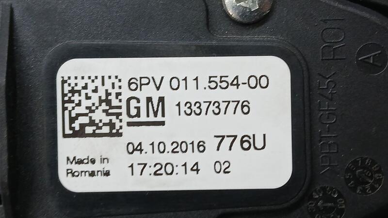 Potenciometro Pedal para Opel Astra K Lim. 5Türig