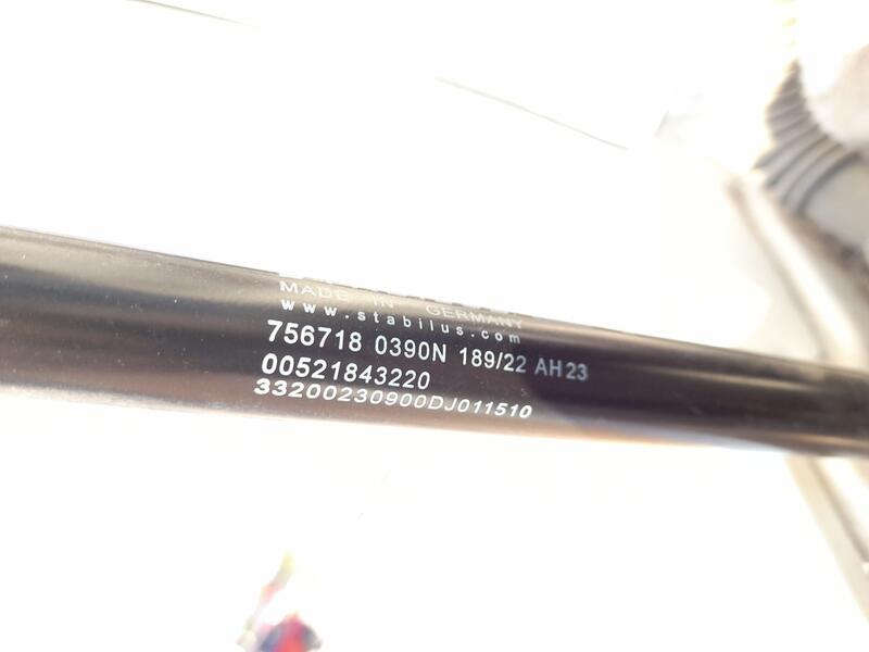 Amortiguadores Maletero / Porton para Fiat 500E (332_)