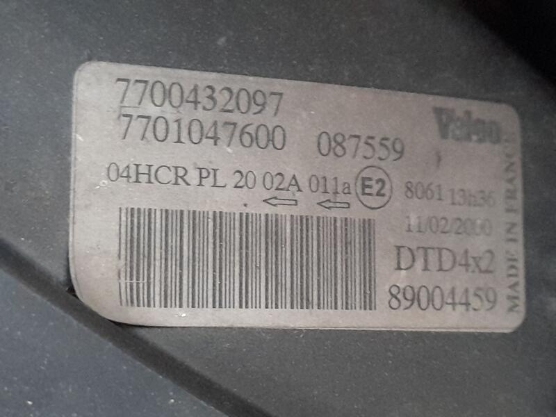 Faro Derecho para Renault Scénic I Monospace (Ja0/1_, Fa0_)