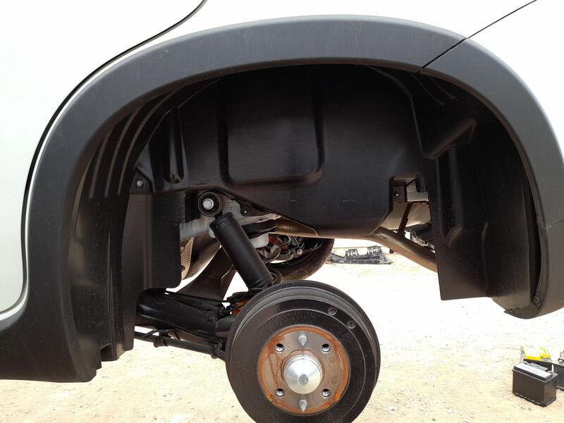 Plastico Pase Rueda Tras. Izq. para Fiat Panda (312_, 319_)