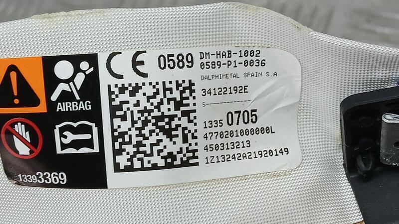 Airbag Cortina Delantero Izquierdo para Opel Adam