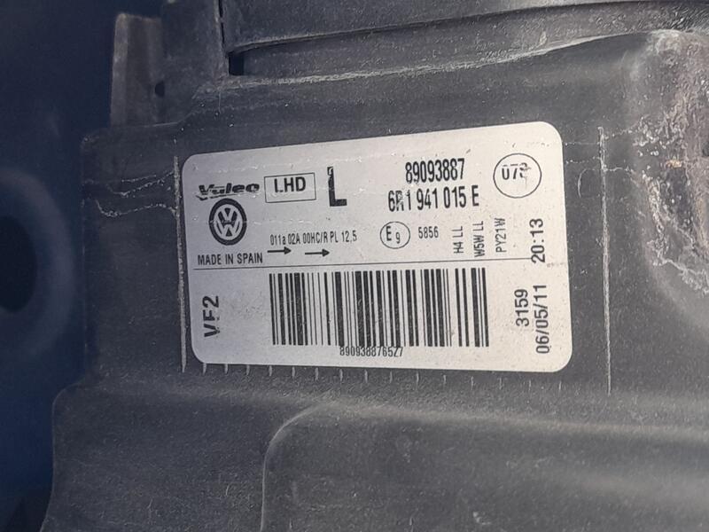 Faro Izquierdo para Volkswagen Polo V (6R1, 6C1)
